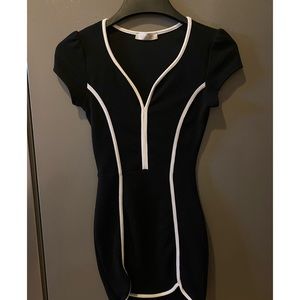 A3 Design Black Body Hug Dress